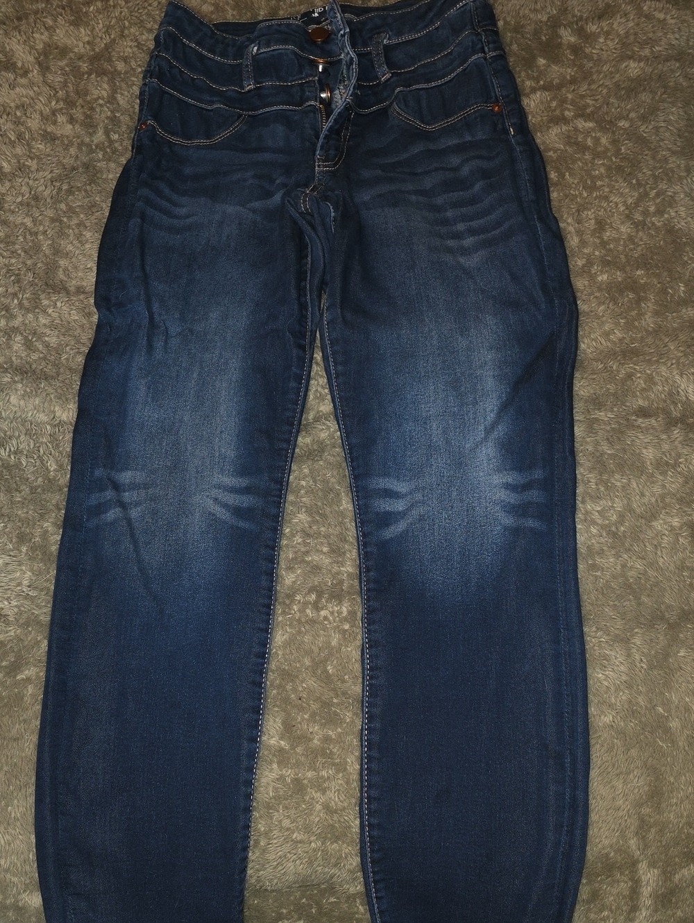 No Boundaries Women's Dark Blue Ankle Jeans